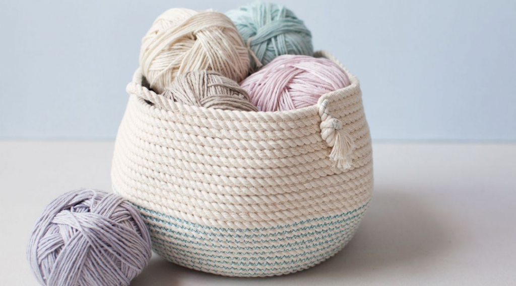 DIY rope basket weaving tutorial for beginners